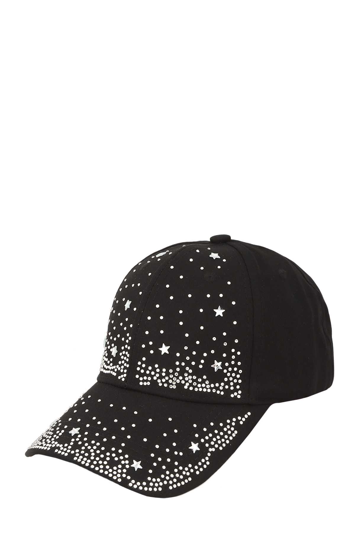 Rhinestone and Star Baseball Cap