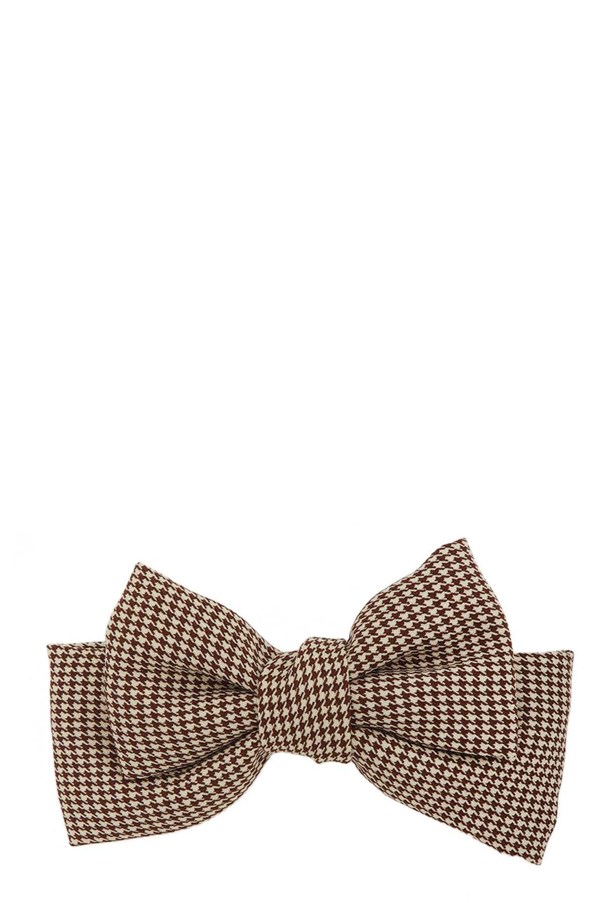 Houndstooth Ribbon Shape Hair Clip