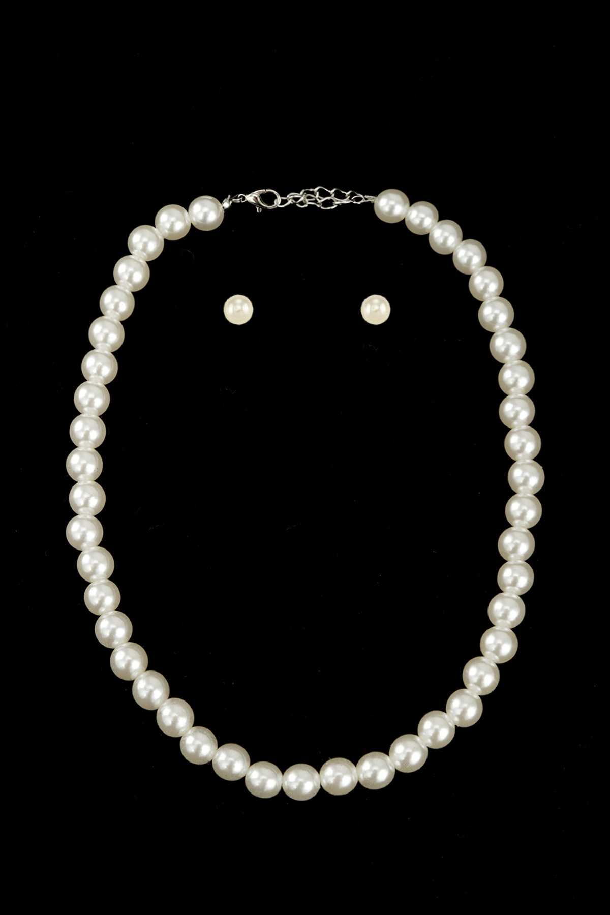 10mm Pearl Beaded Necklace Set