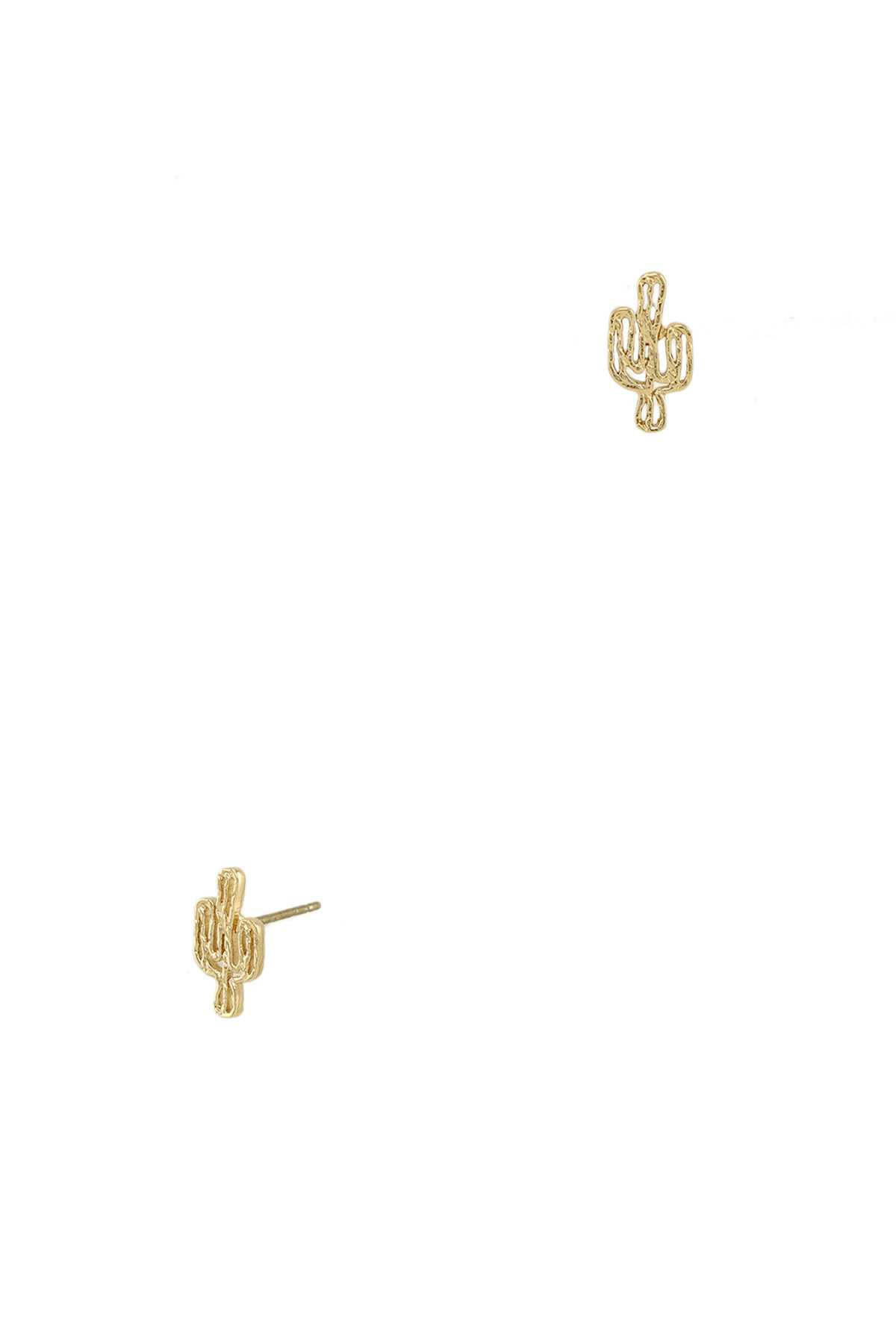 Tiny Cactus Stud Earring