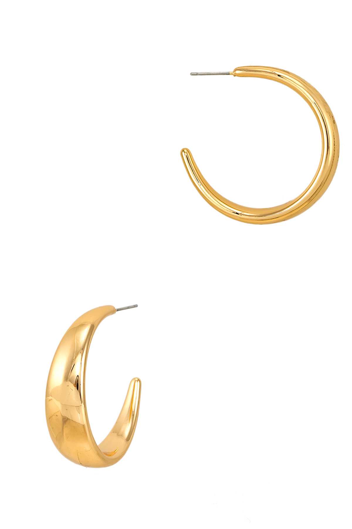 Metal Round Hoop Earring