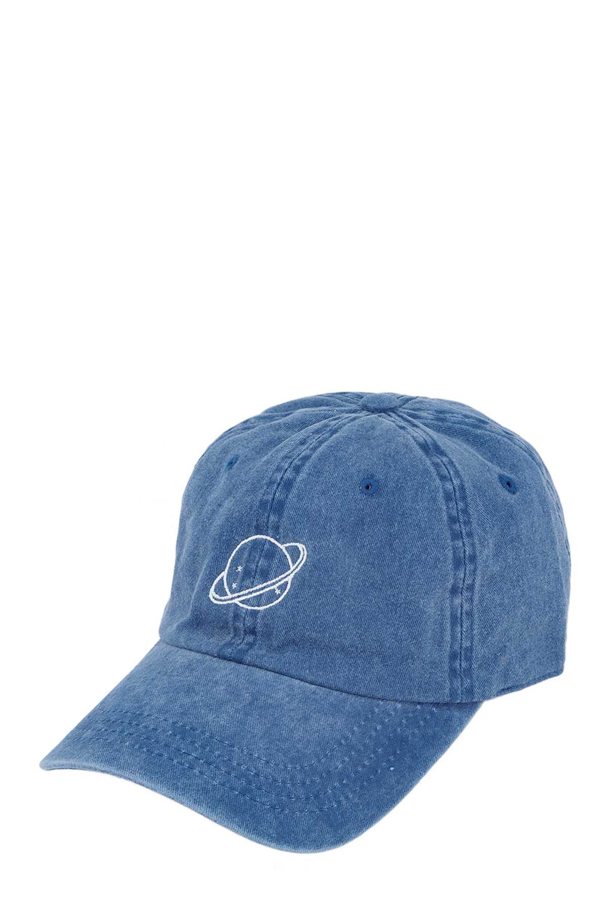 Planet with Stars Embroidery Pigment Cap