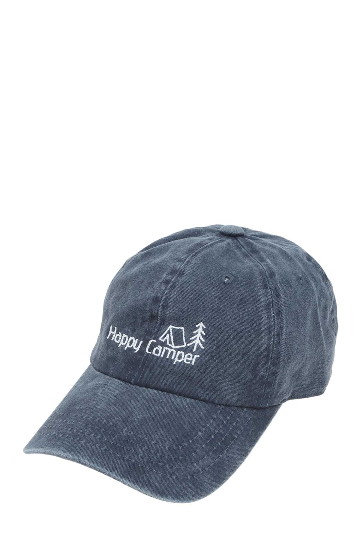 Happy Camper Embroidery Pigment Cap