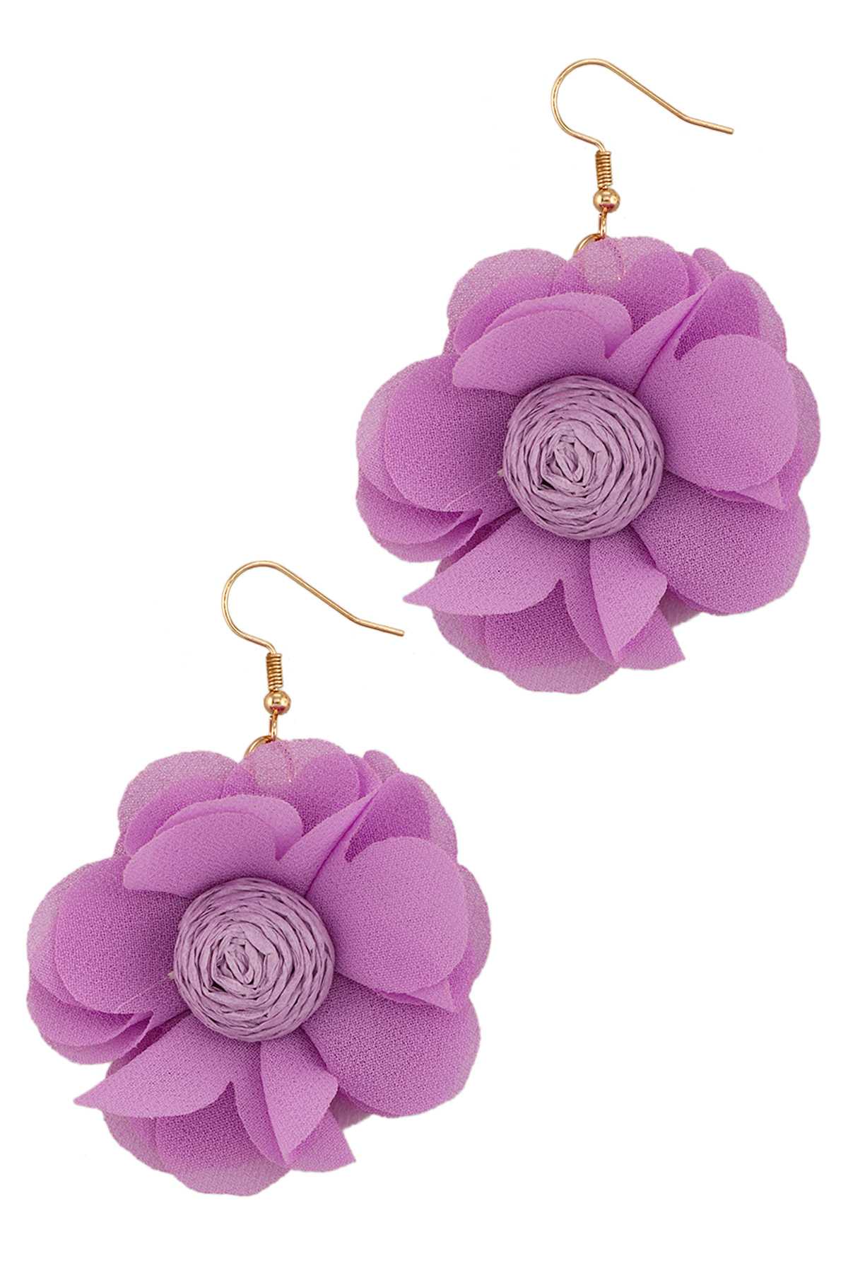 Raffia Flower Earring