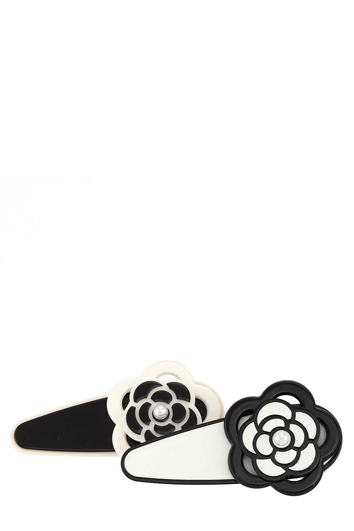 Flower Accent Round Shape Hair Pin