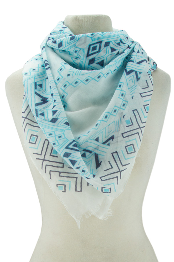Modern design print scarf