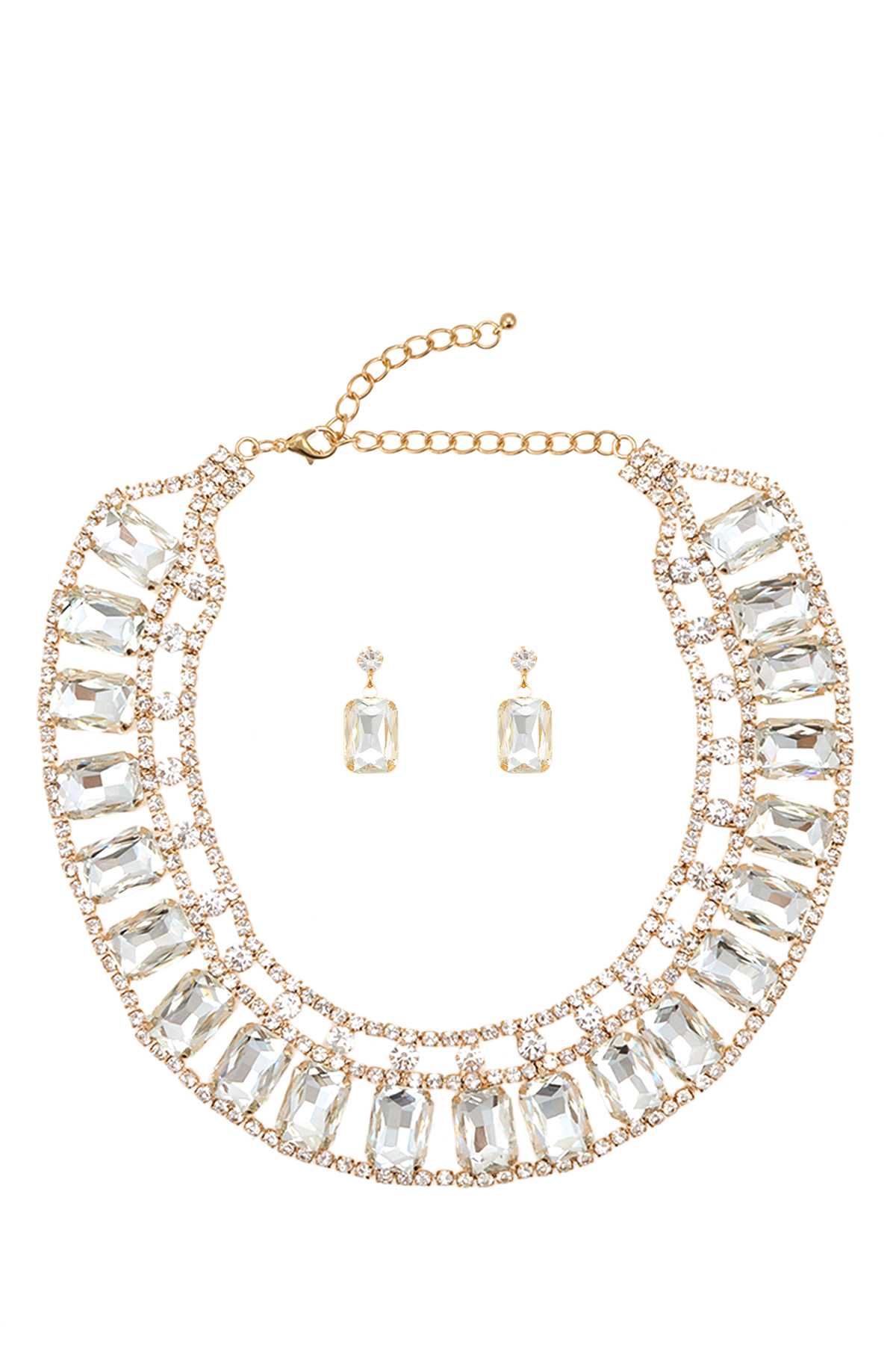 Full Crystal Collar Necklace