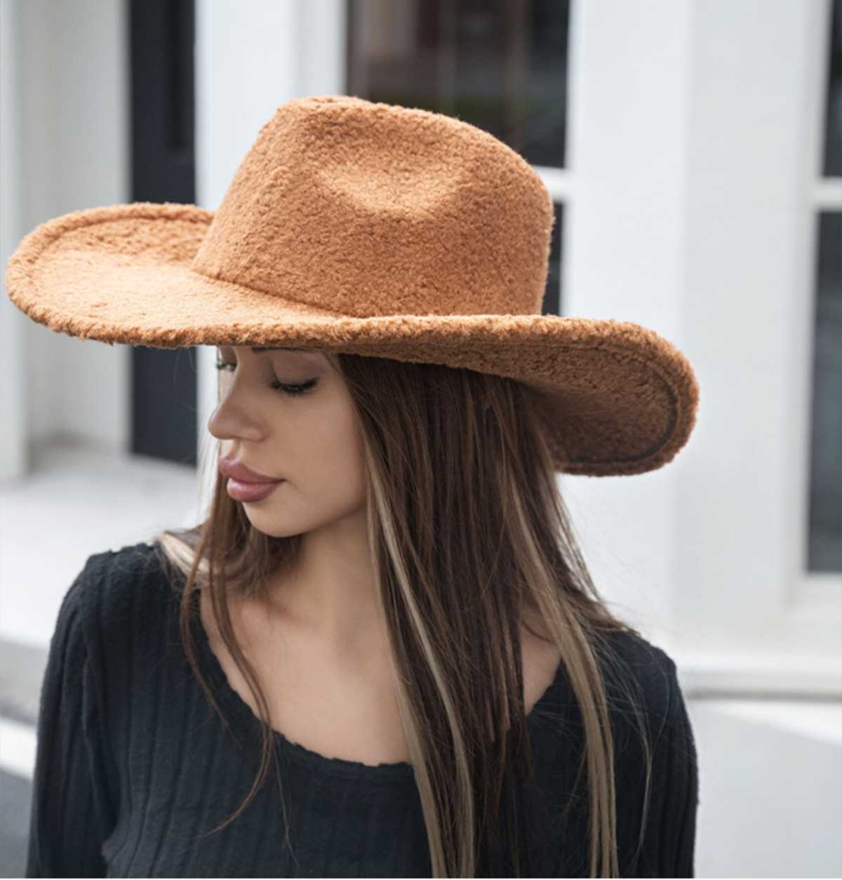 Fuzzy Cowboy Fedora Hat