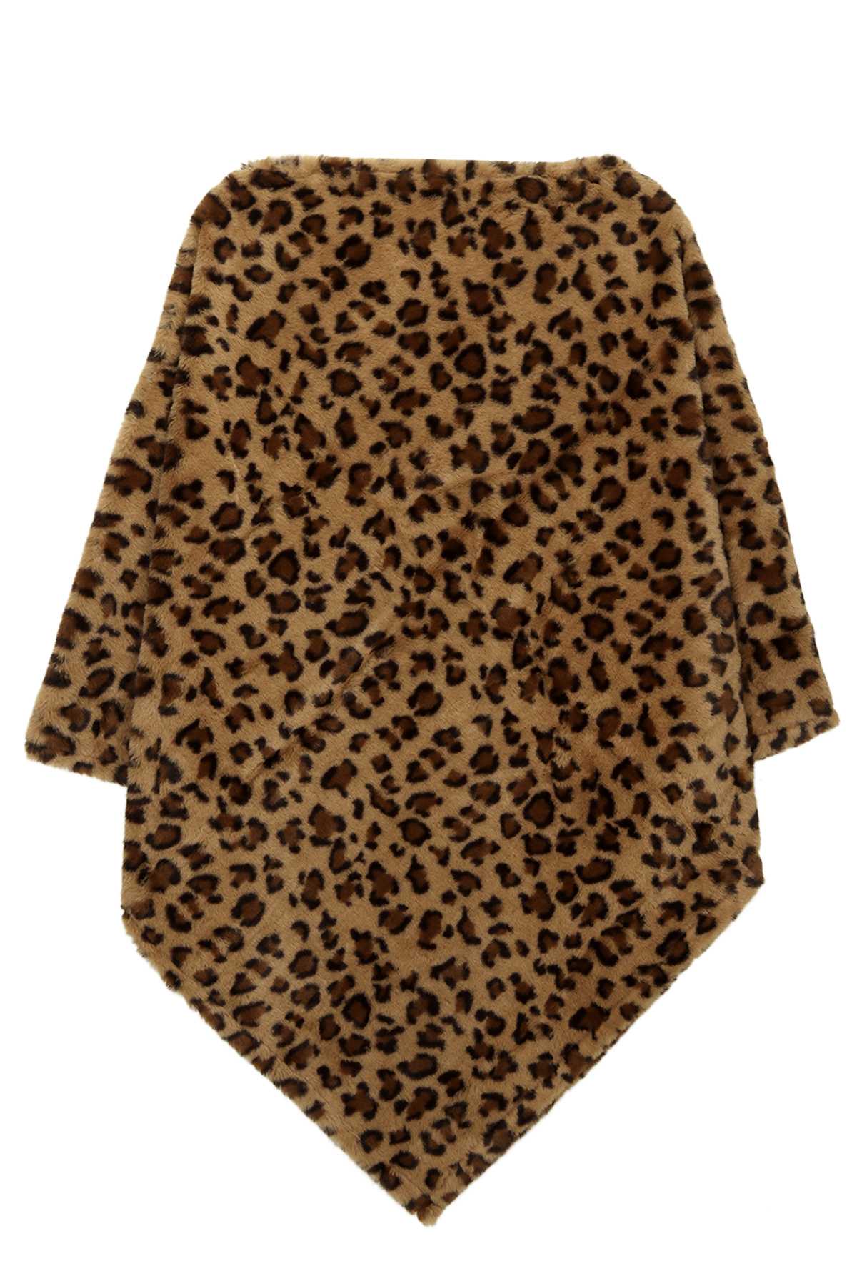 Leopard Pattern Fur Cape