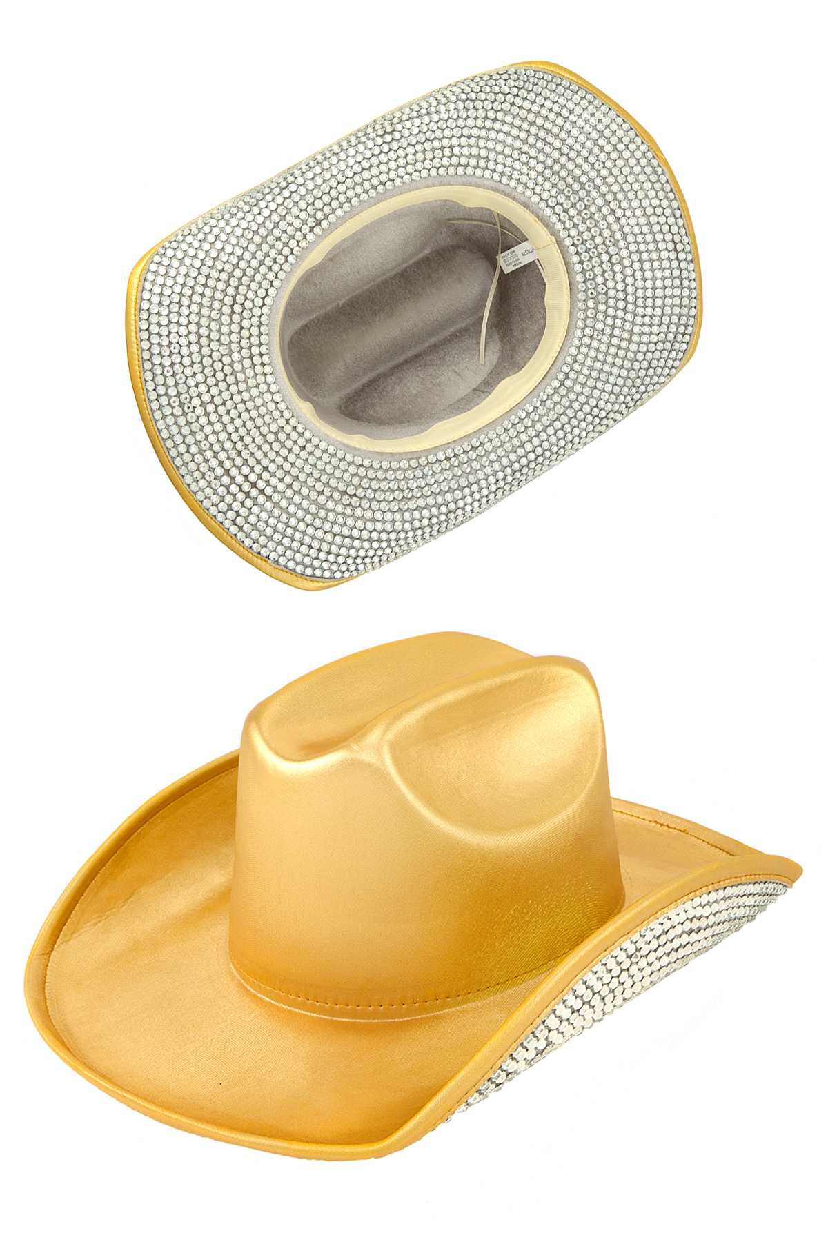 Rhinestone Basic Fedora Hat