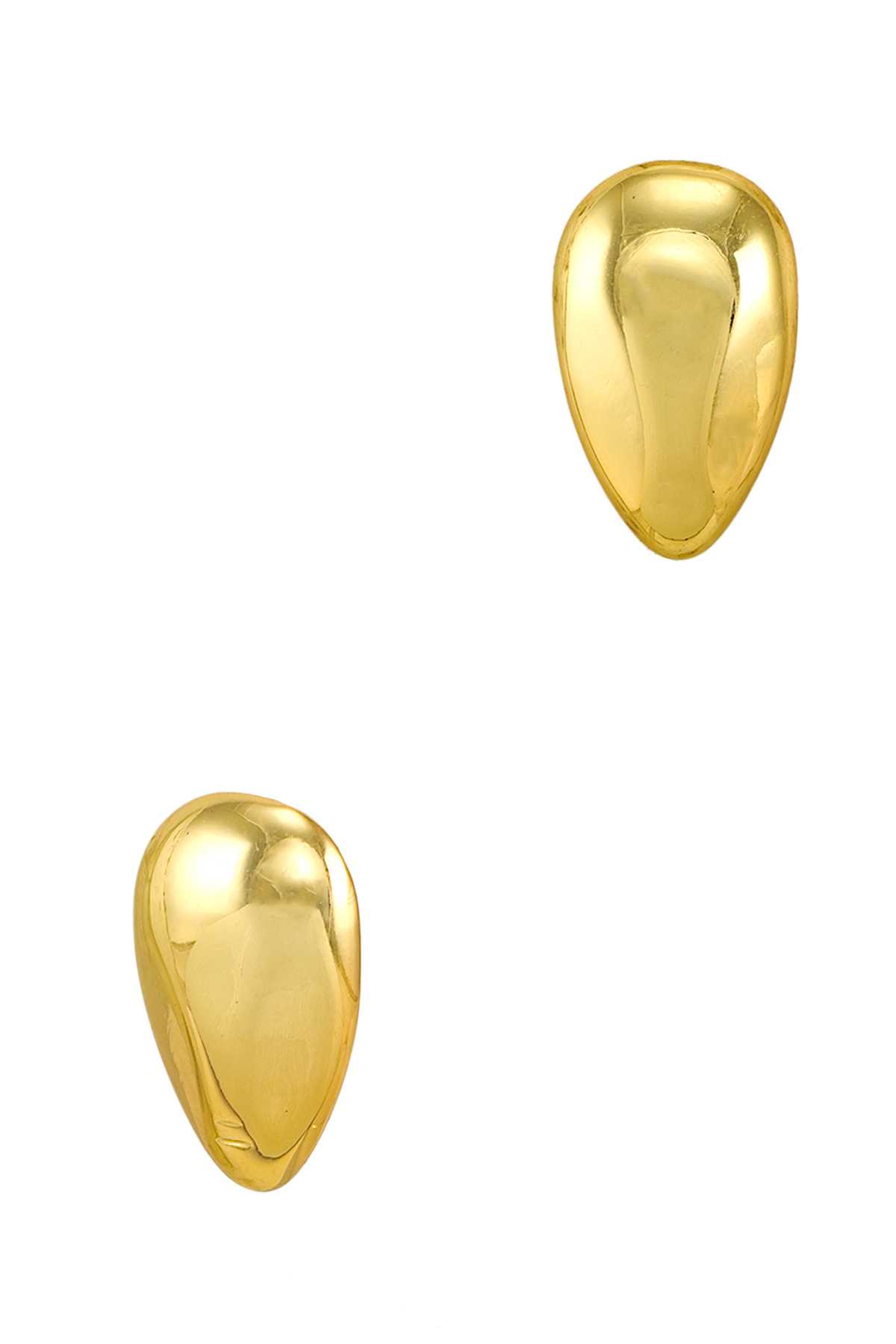 Metal Oval Hammered Earring