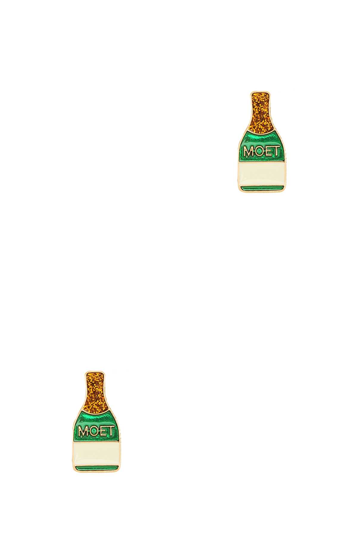 MOET Bottle  Stud Earring