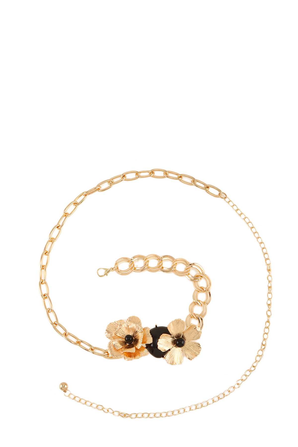 Flower and Stone Chain Belt