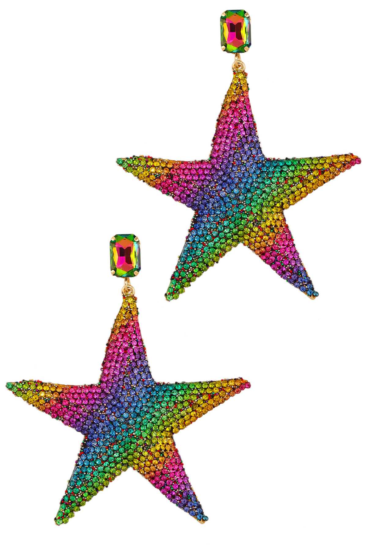 Rhinestone Star Dangle Earring