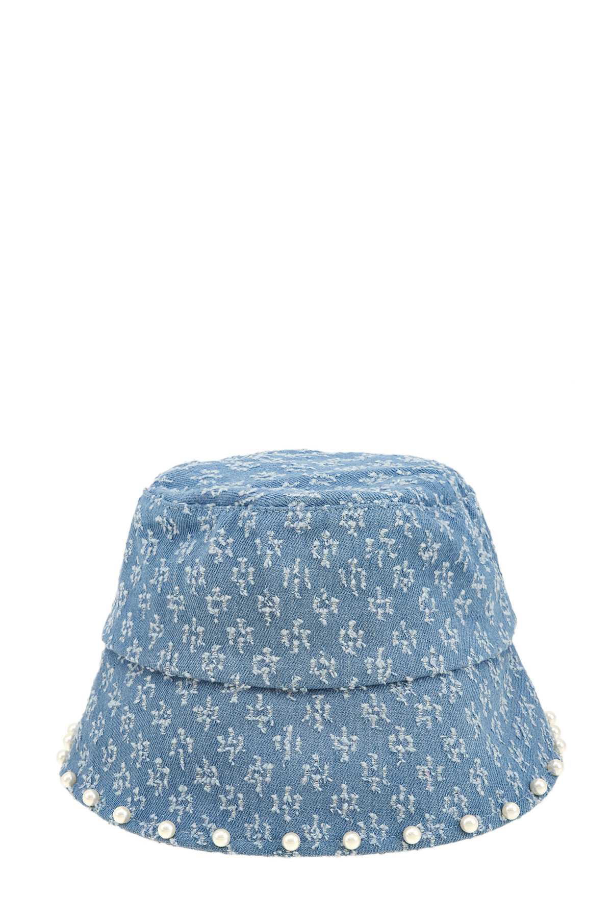 Acid Wash Distressed Pearl Bucket Hat