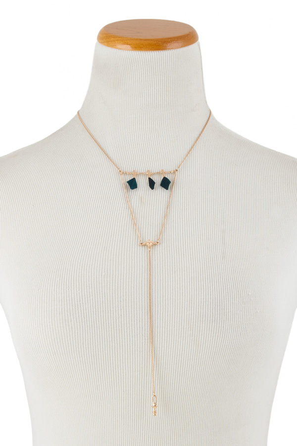 Dainty lariat with choker
