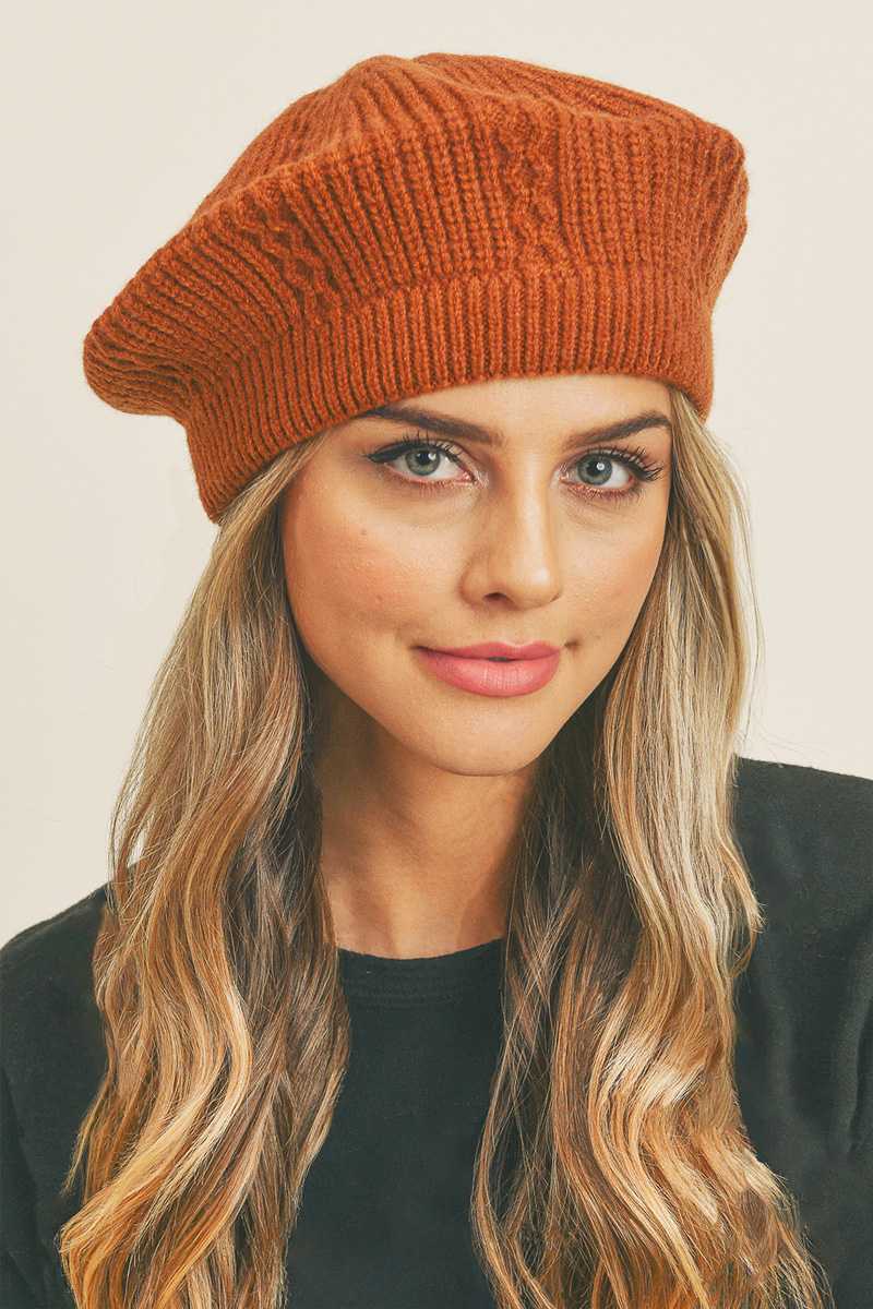 Solid Knit Beret