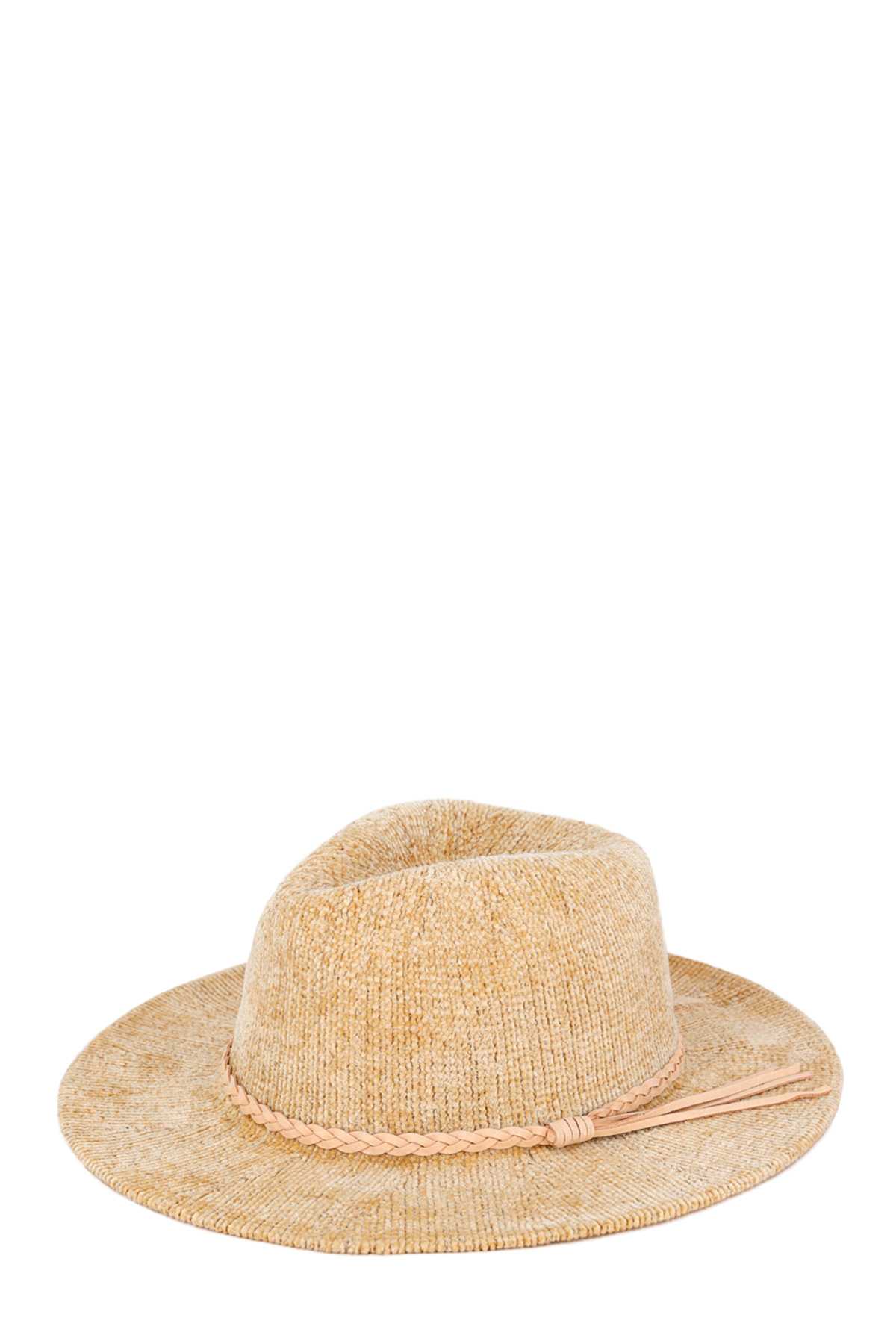 Basic Solid Knit Fedora Hat