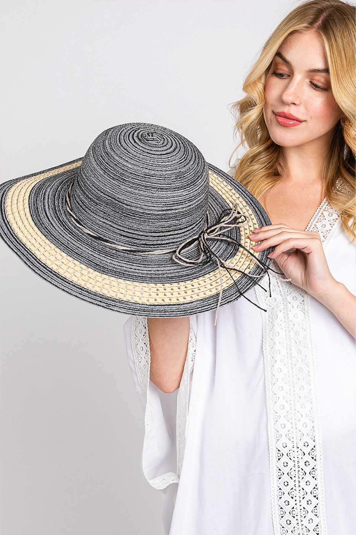 Mixed Color Straw Sun Hat
