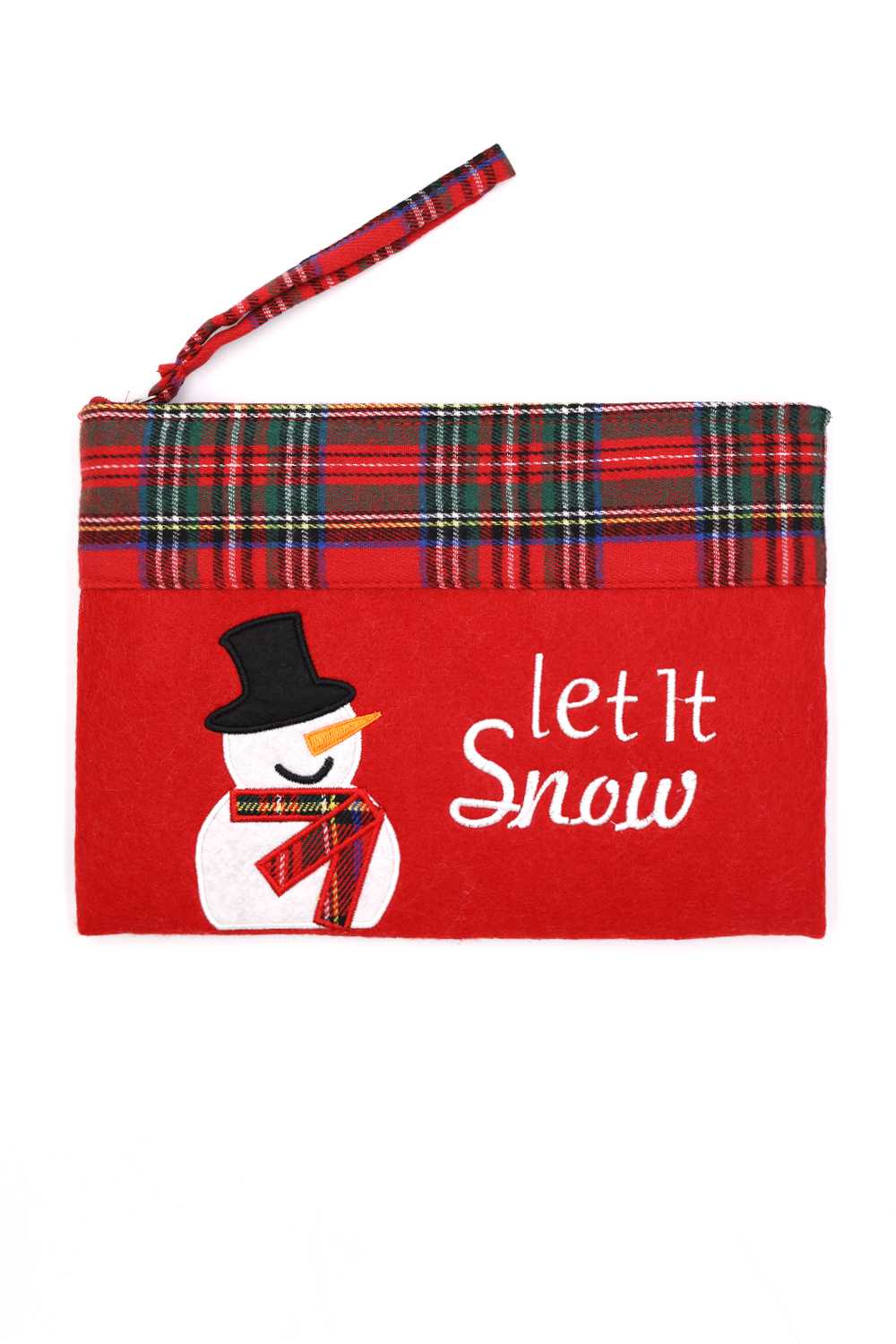 Let It Snow Christmas Pouch Bag