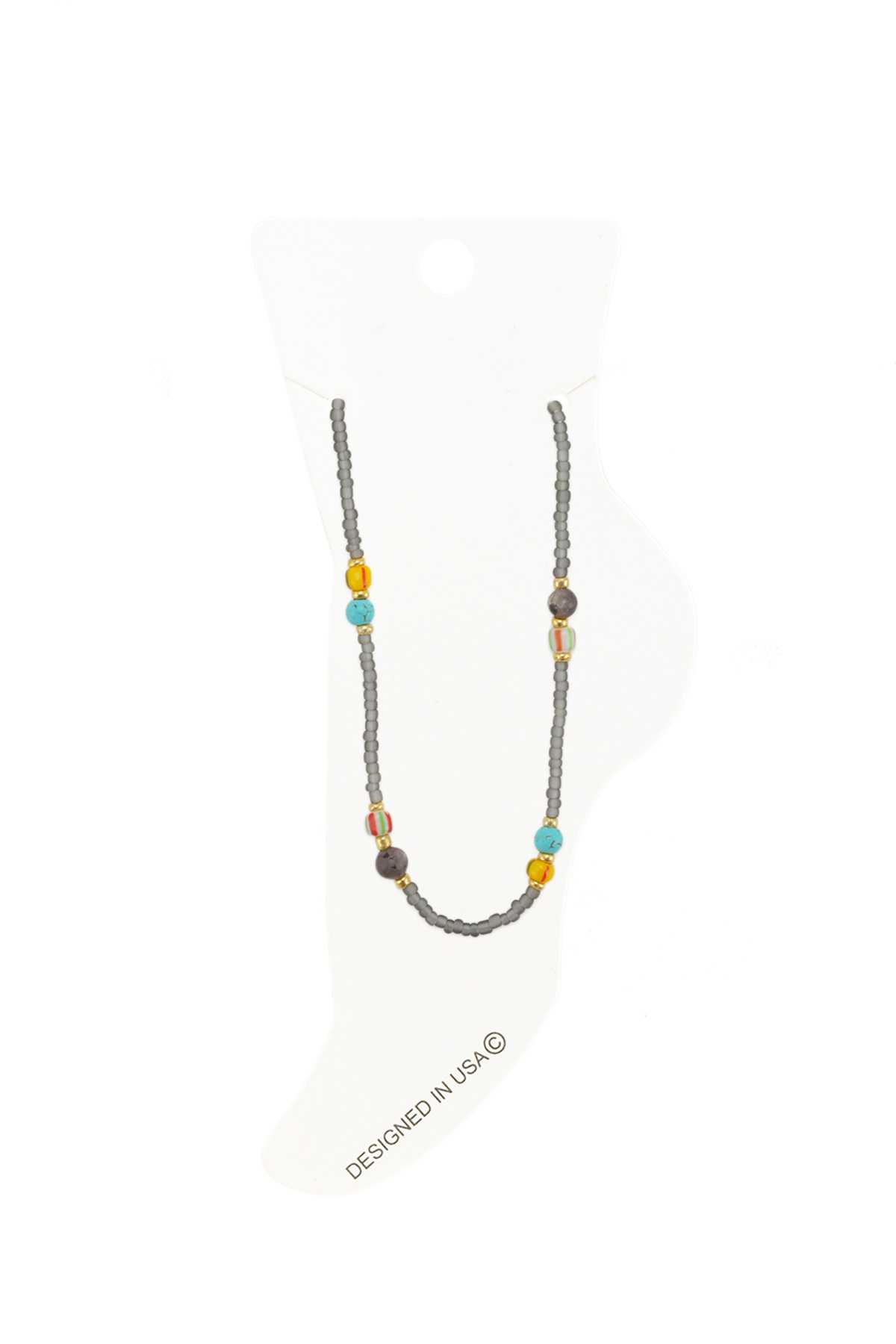 Stone Beads Anklet