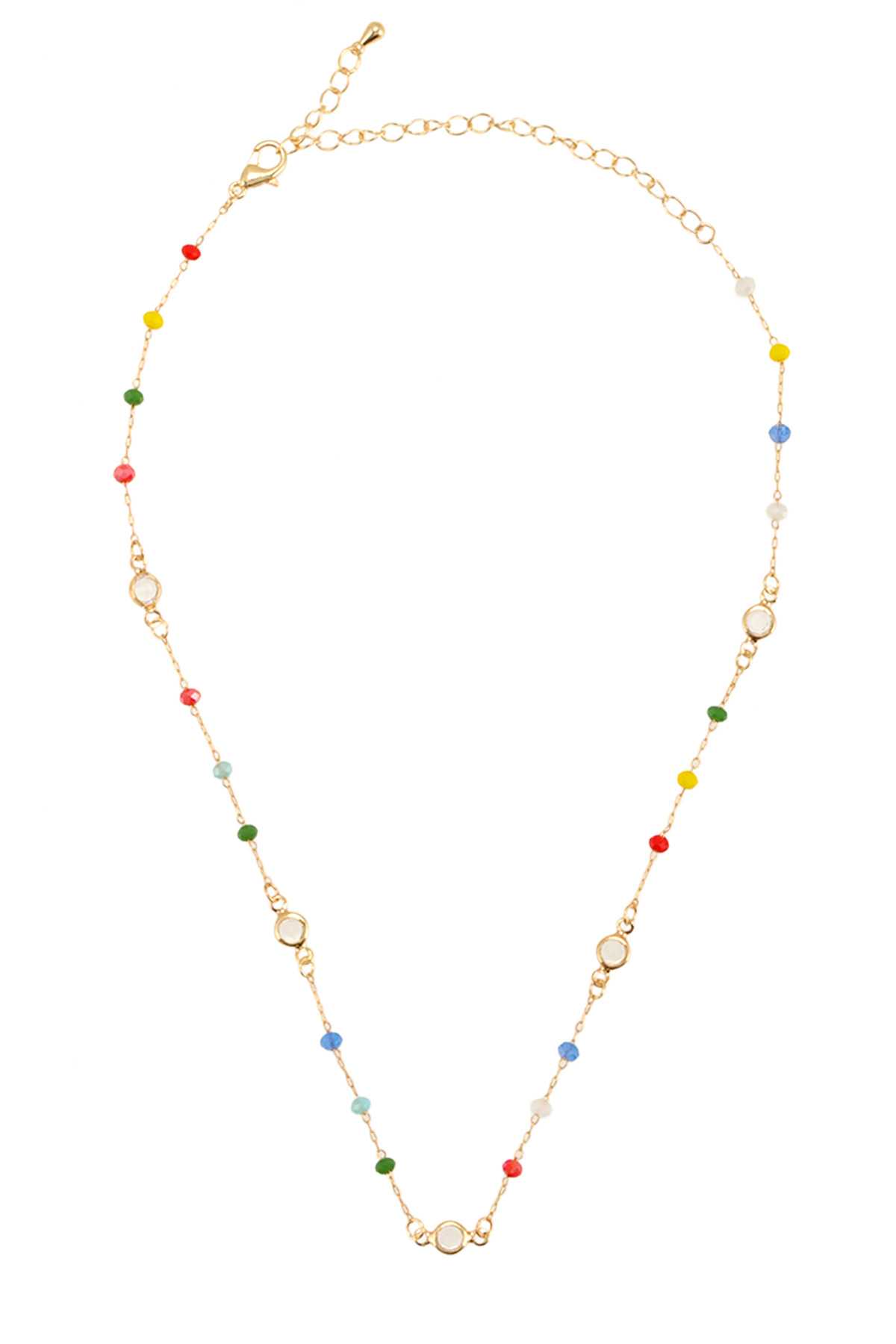 Glass Beads Chain Necklace