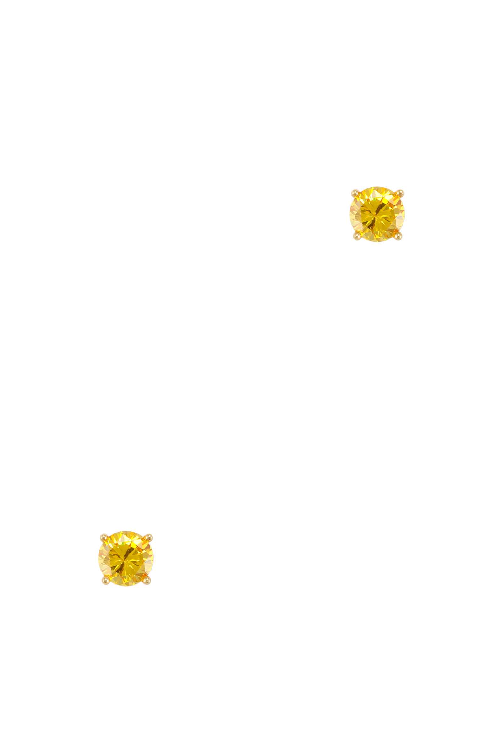 Gold Dipped Cubic Stud Earring