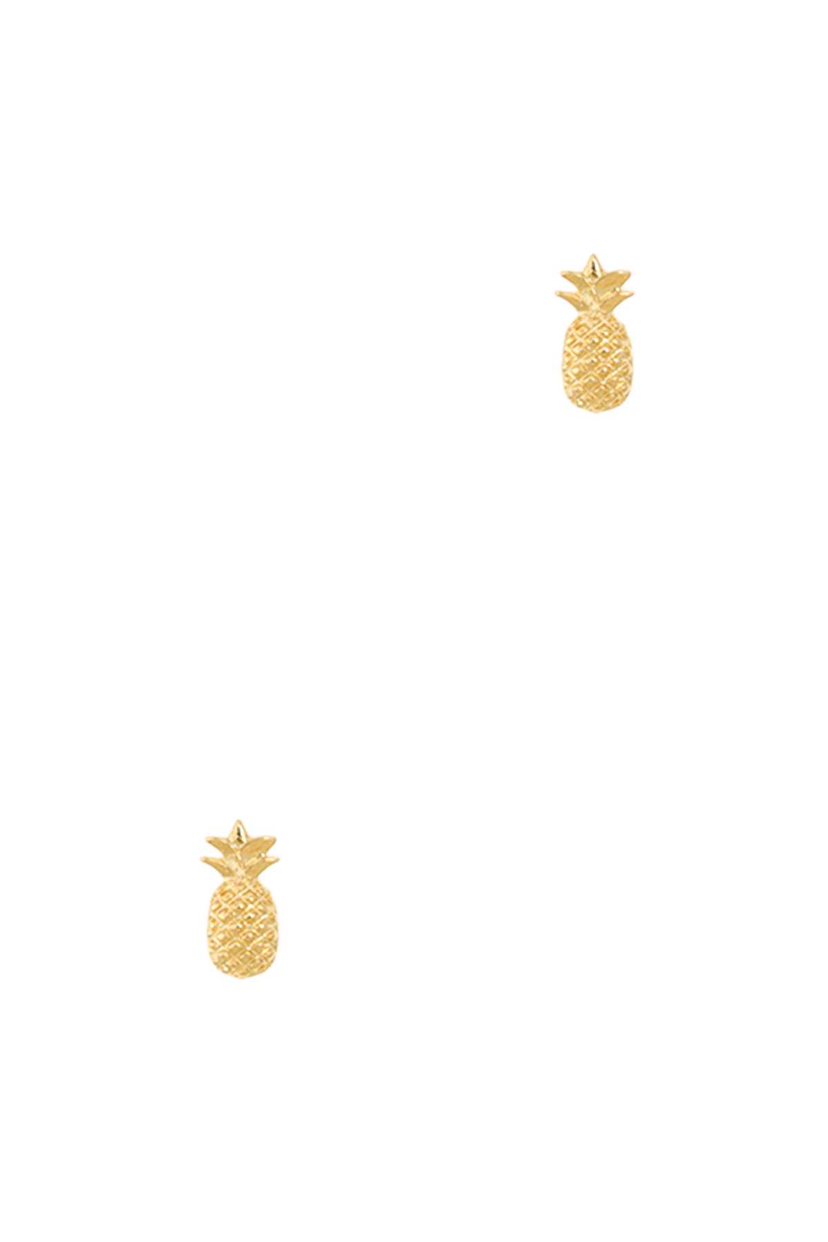 Gold Dipped Pineapple Stud Earring
