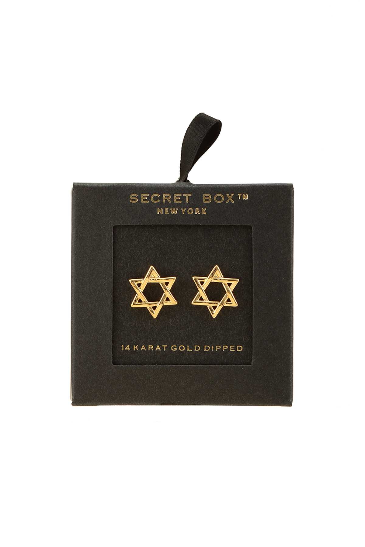 Gold Dipped Star Of David Stud Earring