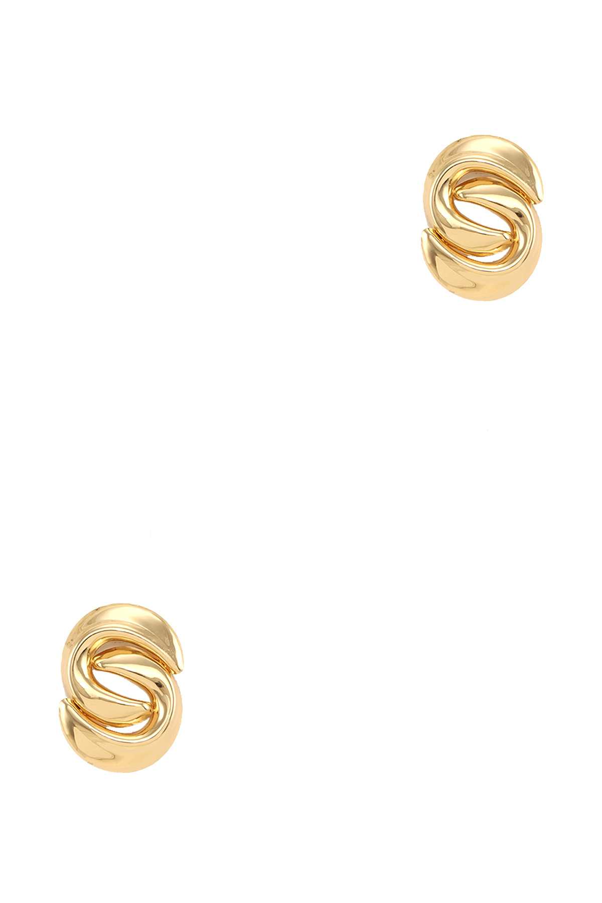 Metal Twisted Stud Earring