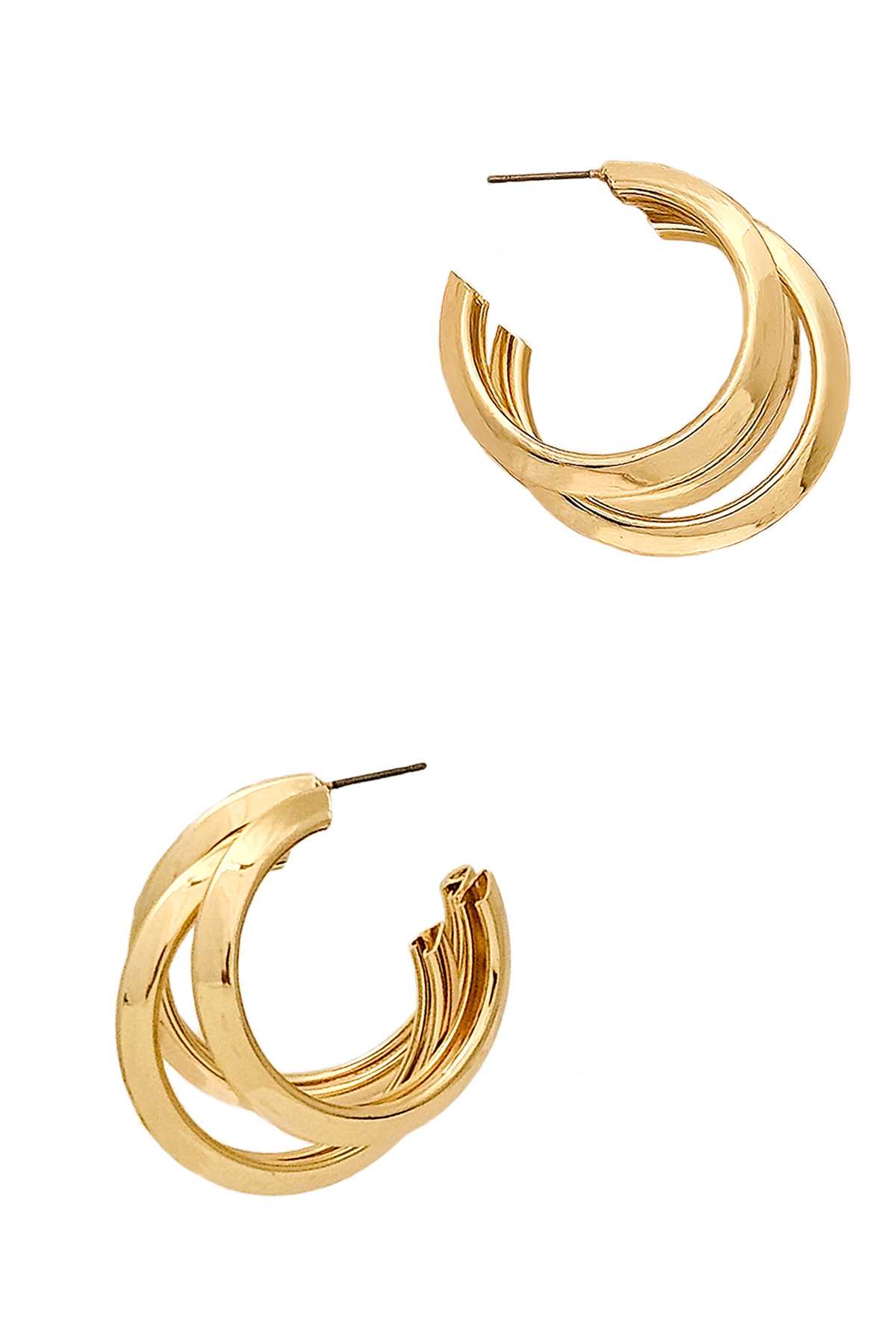 Triple Hoop Earring