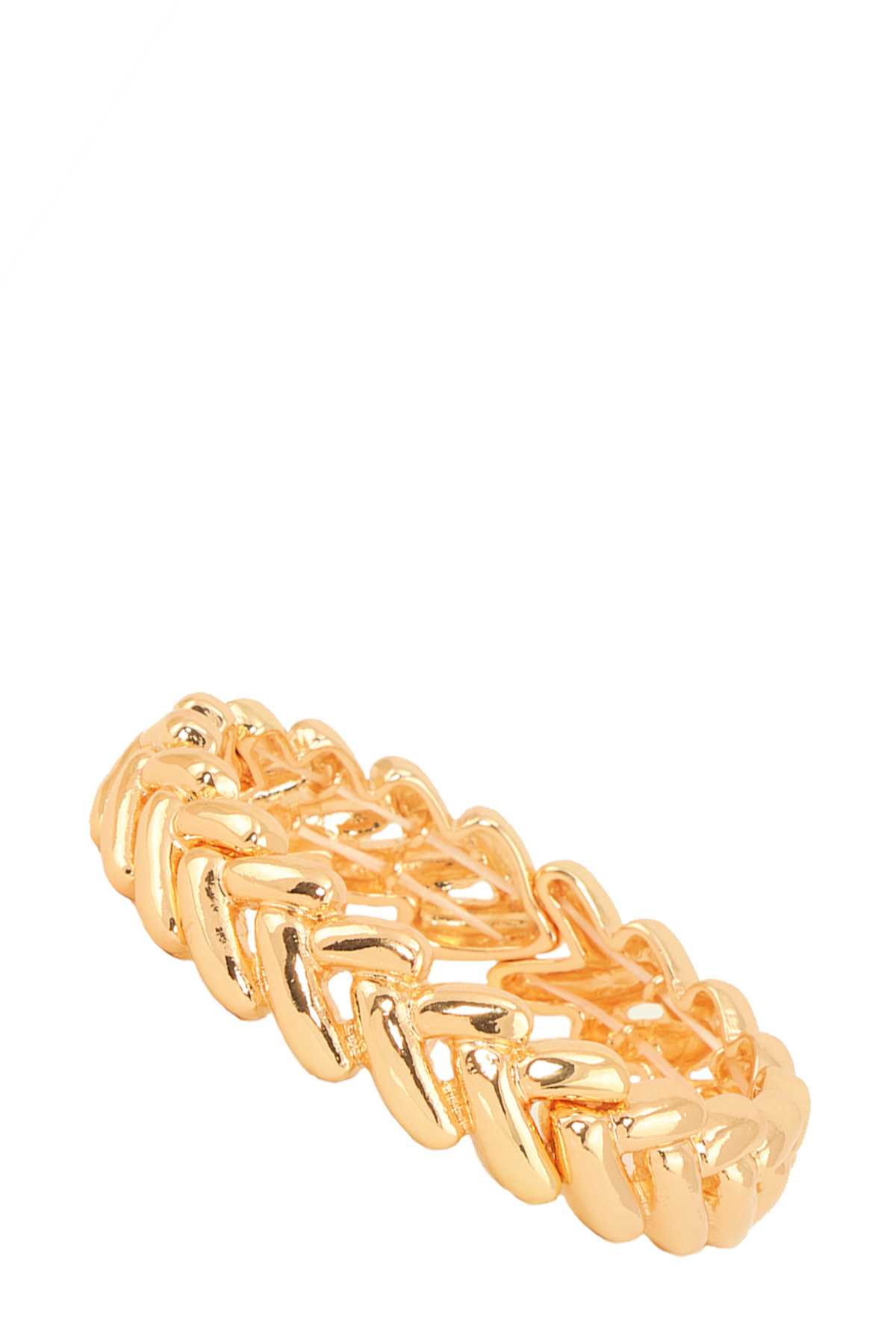 Squiggle Design Stretch Metal Bracelet