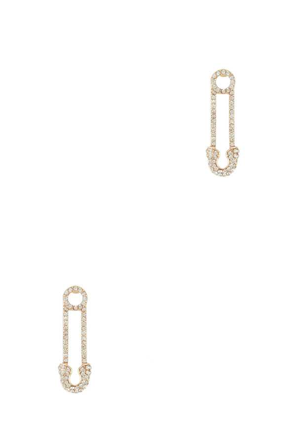 35mm Safety Pin Stud Earring