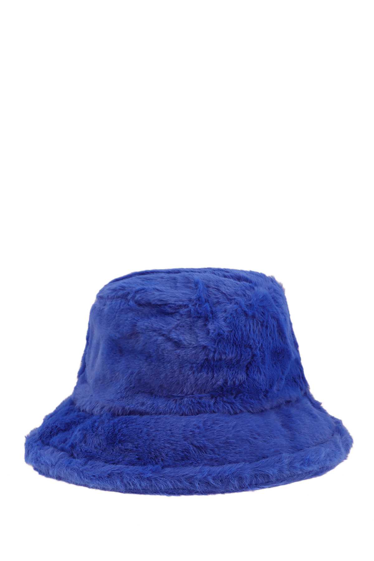 Solid Color Fur Bucket Hat